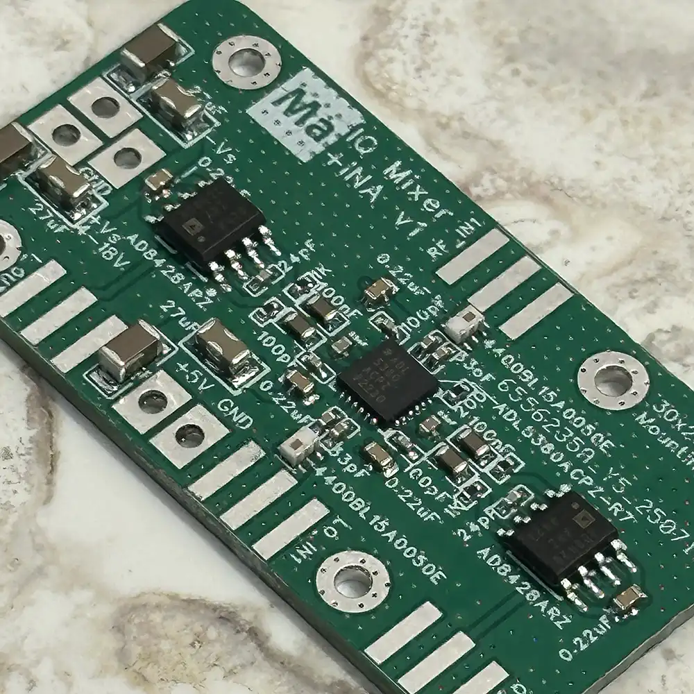 Image of a populated printed circuit board